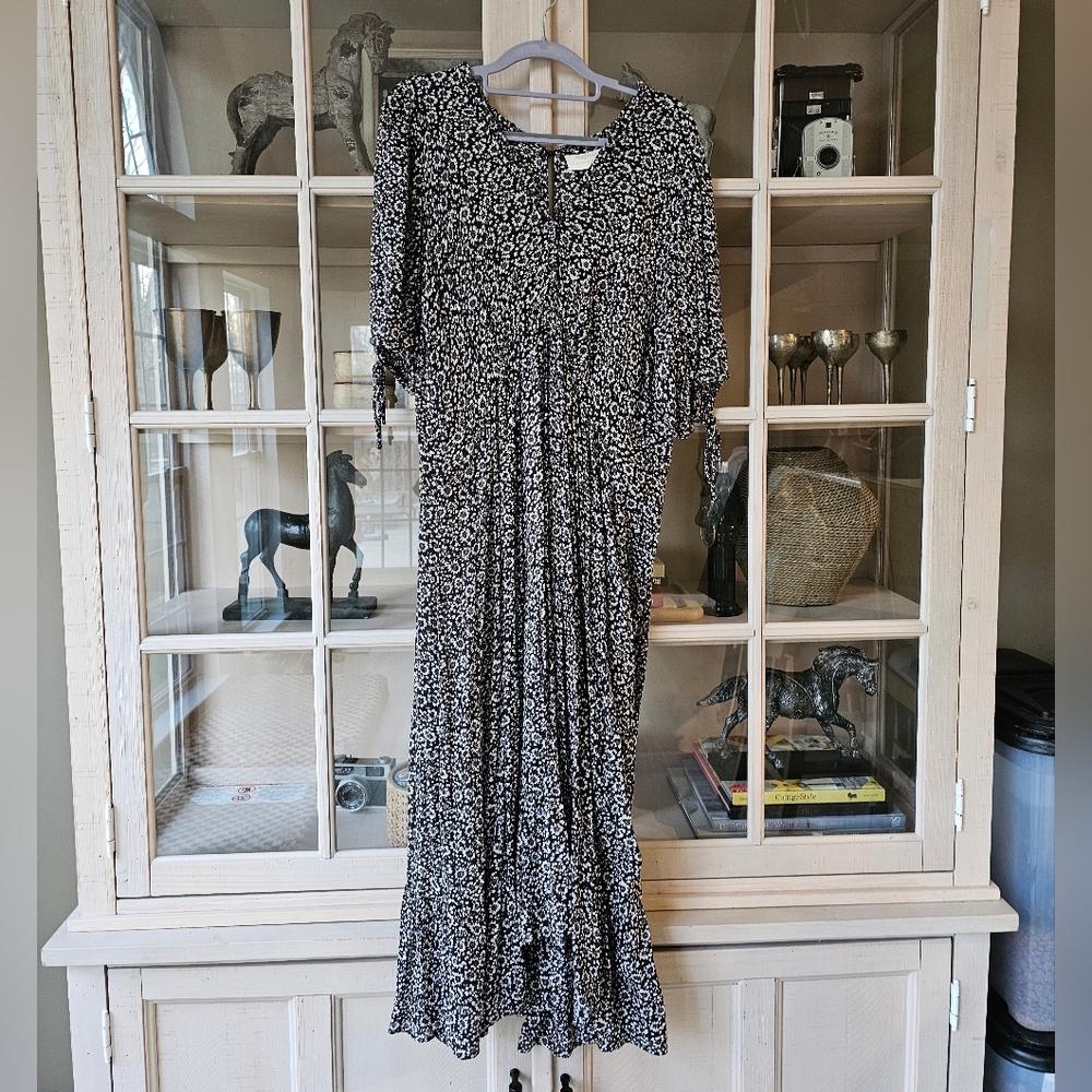 AUGUSTE The Label Marlowe Rye Midi Dress Charcoal  US 8 - Picture 7 of 14